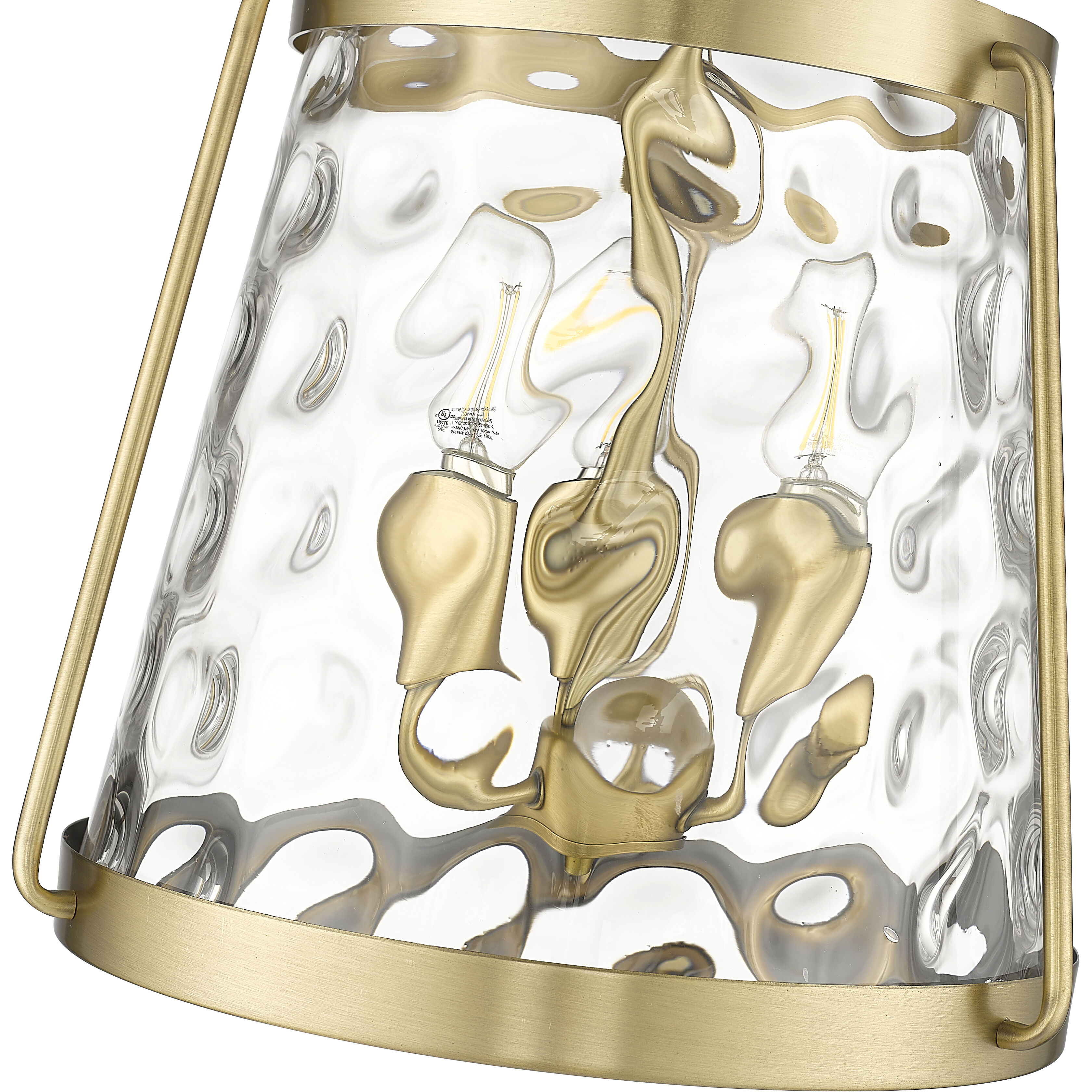 Adabella 3 Light 11.75 inch Vintage Brass Pendant Ceiling Light